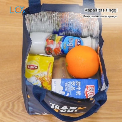 Pekanbaru Tas Bekal Makanan Makan Anti Air Makanan Bento Elegan Aluminium Foil Lunch Bag Anti Basah