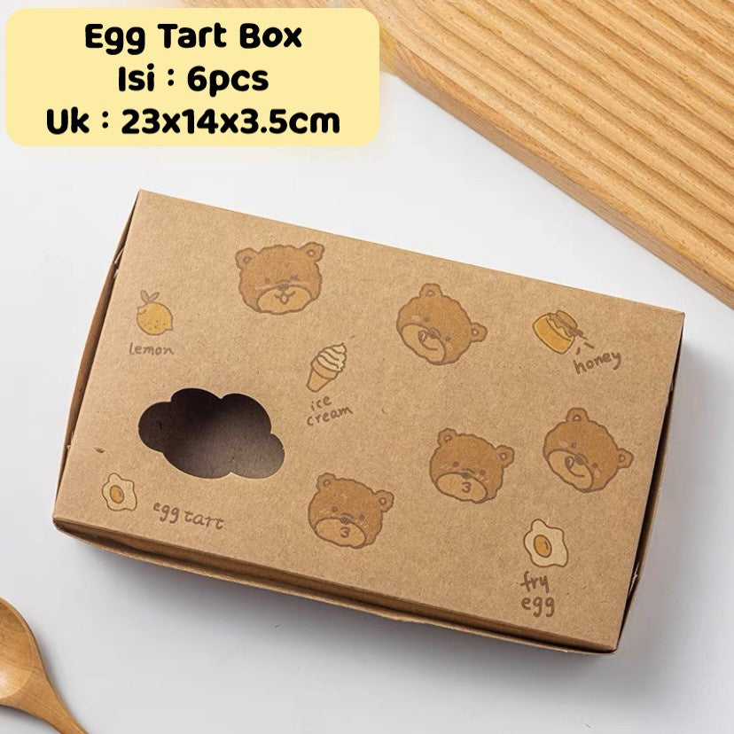 Pekanbaru Box / Kotak Egg Tart / Pizza / Cupcake Motif Lucu Berbagai Ukuran