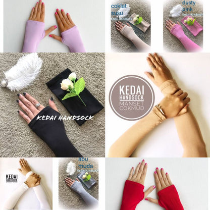 Pekanbaru Manset Jempol / Manset Tangan Wanita / Handsock Lembut