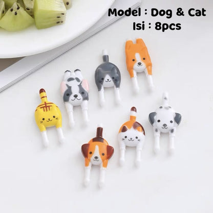 Pekanbaru Garpu / Tusuk Bento Lucu Unik Mini