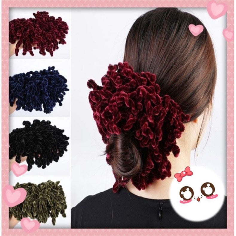 Pekanbaru HR- Ikat Rambut Ubur-Ubur  / Kunciran Cendol/ Cepolan Hijab Scrunchie