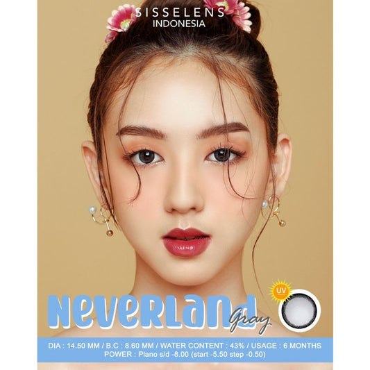 Pekanbaru Sisse Lens Softlens Neverland Gray Dan Brown Normal Dan Mines