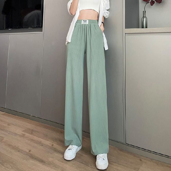 Pekanbaru Celana Panjang Kulot Karet With Label ZHJXBIAO Is The Ultimate Sophistication Loose Cullote Pants Highwaist Celana Karet Stripe Formal Kasual Simple Polos Elegan Berkualitas Premium Quality Korean Style