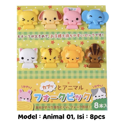 Pekanbaru Garpu / Tusuk Bento Lucu Unik Mini