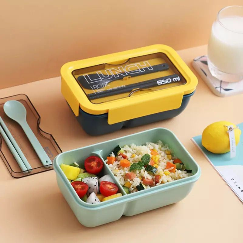Pekanbaru Lunch Box Bento Persegi panjang / Kotak Makan / Tempat Makan Model Persegi Panjang trasparan 1100 ML BPA FREE