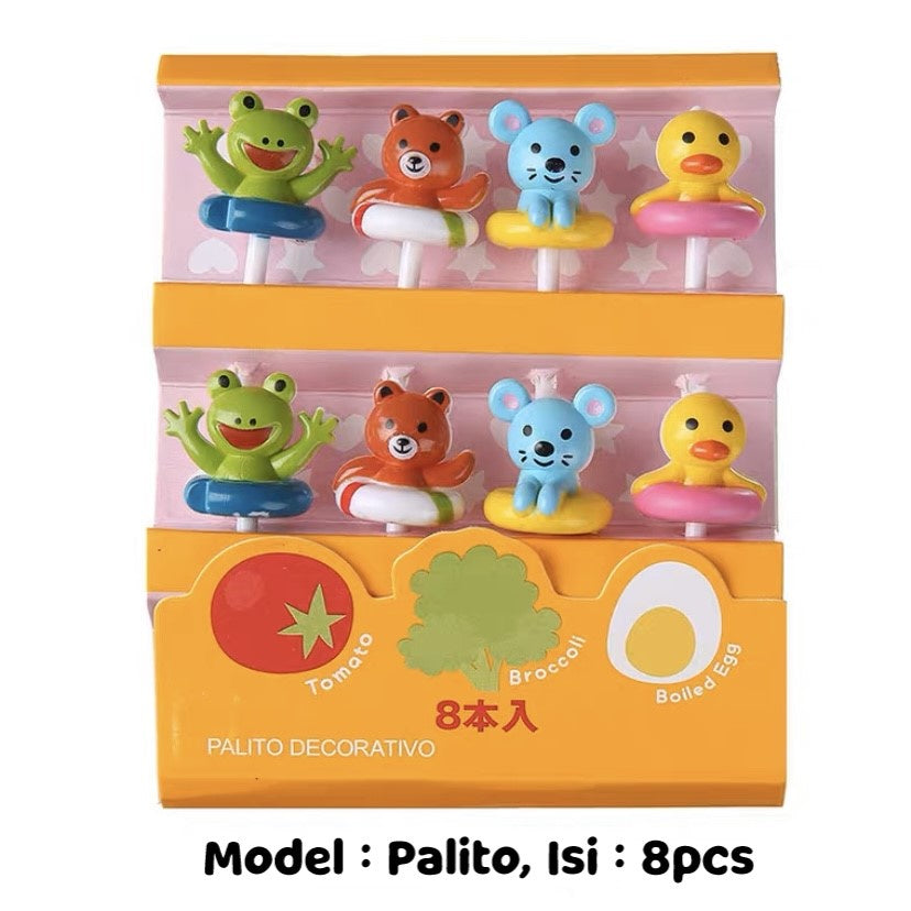 Pekanbaru Garpu / Tusuk Bento Lucu Unik Mini