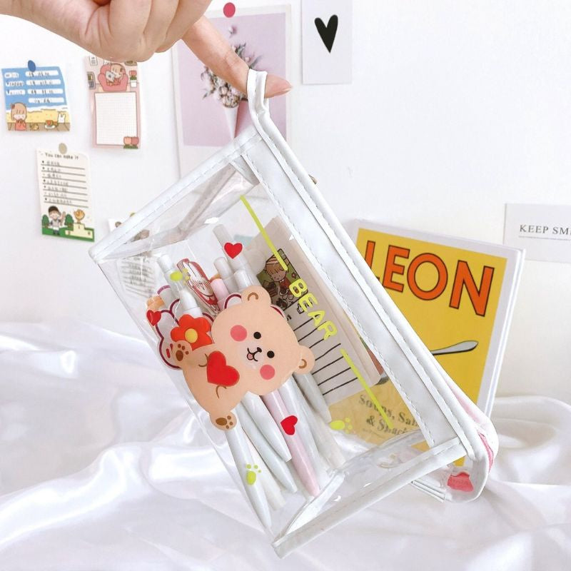 Pekanbaru Pouch Dompet Mika Make Up Kawai Pouch Resleting Tempat Alat Tulis Pouch
