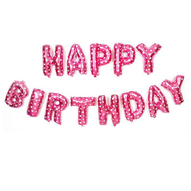 Pekanbaru HR-PAKET BALON HAPPY BIRTHDAY Warna Warni 1 Set Balon Foil Rainbow 34 Cm Balon Ulang Tahun  Murah
