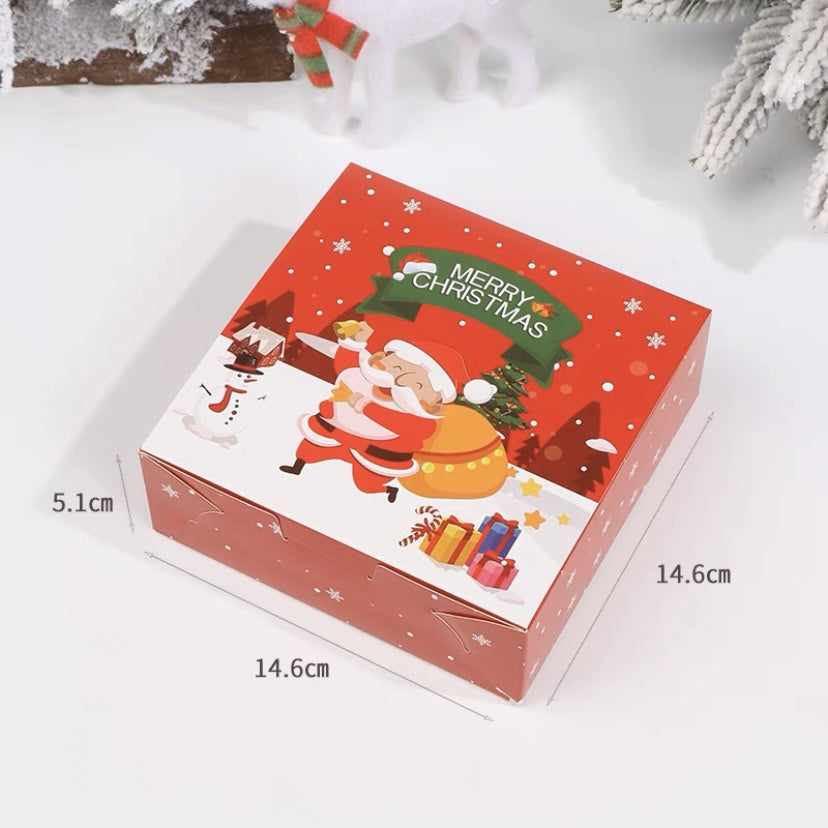 Pekanbaru Christmas Cake Box / Kotak Kue Natal Persegi