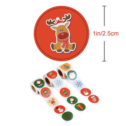 Pekanbaru Sticker Hampers Natal Bulat Dia 2,5Cm (Per 10Pcs)