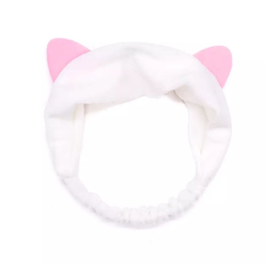 Pekanbaru HR- Bandana Bando Korea Import Headband Kain Karet Motif Kuping Kucing Telinga Kelinci Kepala Rambut