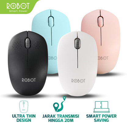 Pekanbaru Mouse Wireless Robot M210 2.4G Optical Usb