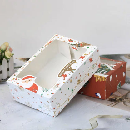 Pekanbaru Christmas Cake Box / Kotak Kue Natal Persegi Panjang Warna Warni
