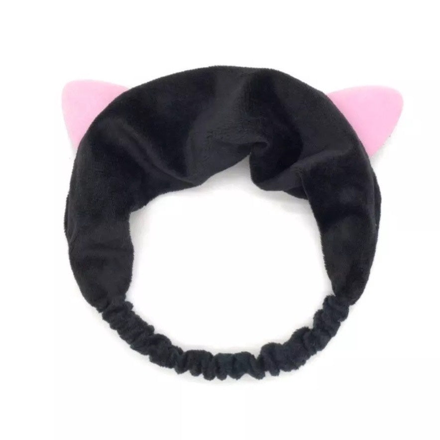Pekanbaru HR- Bandana Bando Korea Import Headband Kain Karet Motif Kuping Kucing Telinga Kelinci Kepala Rambut
