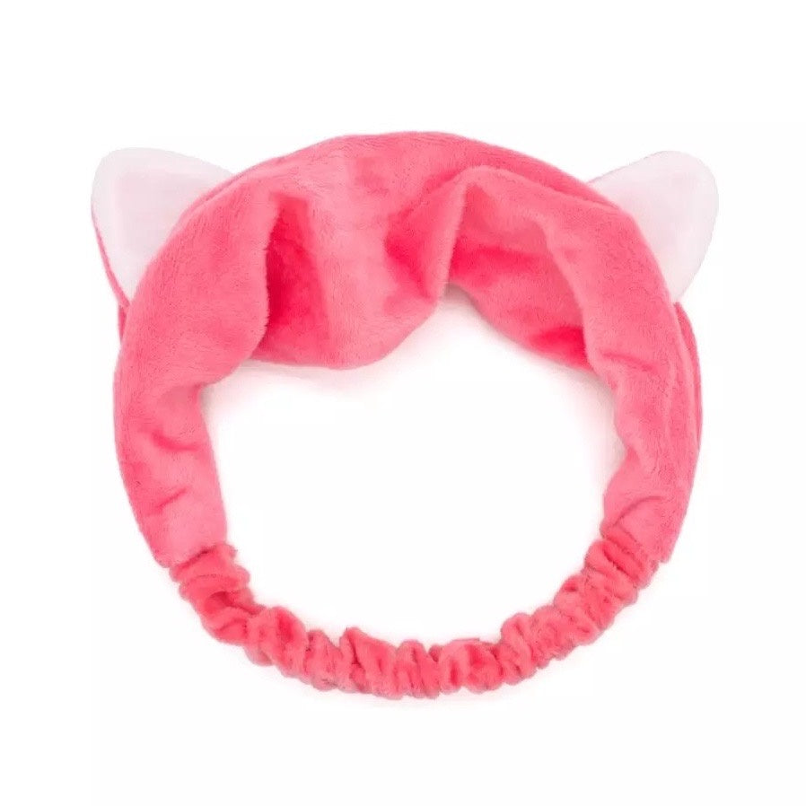 Pekanbaru HR- Bandana Bando Korea Import Headband Kain Karet Motif Kuping Kucing Telinga Kelinci Kepala Rambut