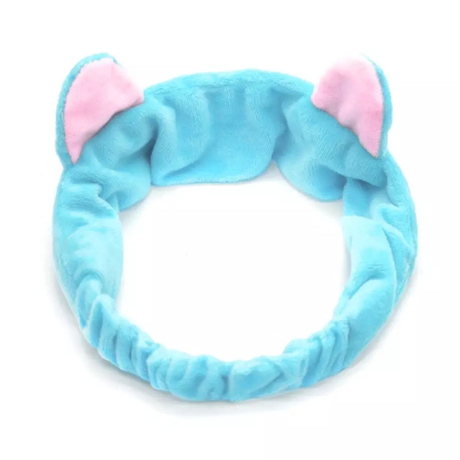 Pekanbaru HR- Bandana Bando Korea Import Headband Kain Karet Motif Kuping Kucing Telinga Kelinci Kepala Rambut