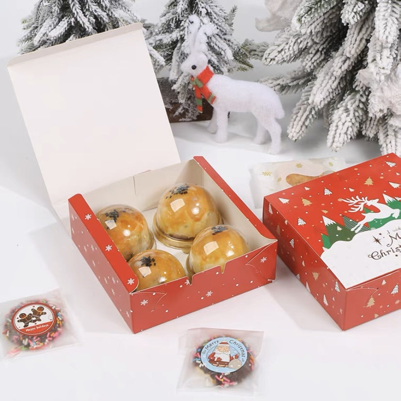 Pekanbaru Christmas Cake Box / Kotak Kue Natal Persegi