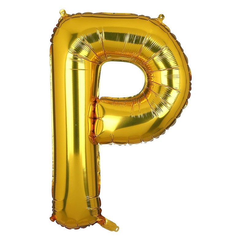 Pekanbaru HR-BALON FOIL GOLD HURUF ±40cm Ballon Foil Abjad Alphabet Polos Balon Huruf Satuan ± 40 Cm Murah