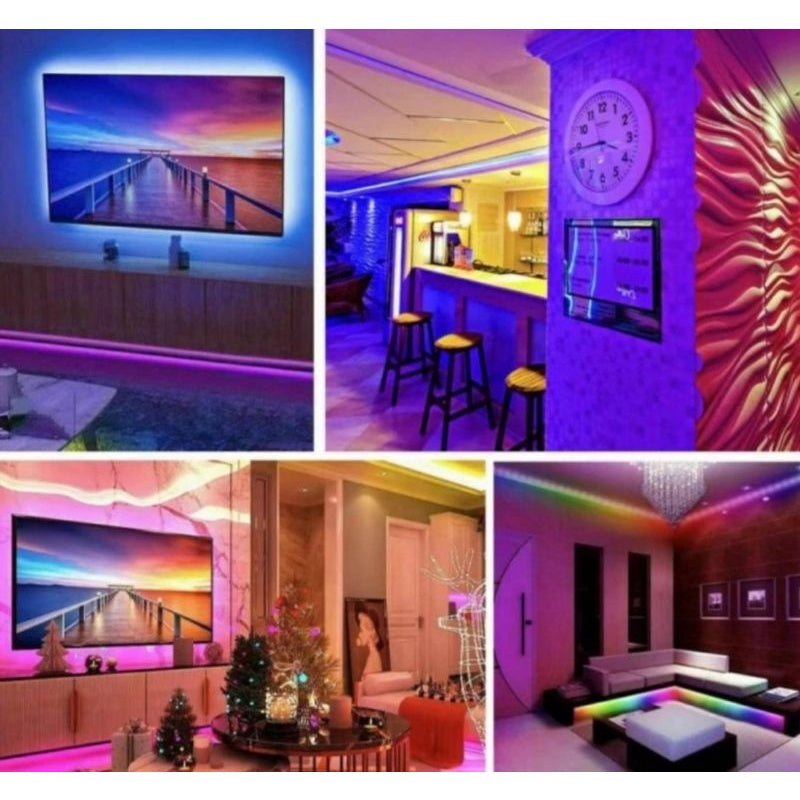 Pekanbaru Lampu Led Strip 5050 Warna Putih Merah Biru Hijau Kuning(Warm White) Per Meter
