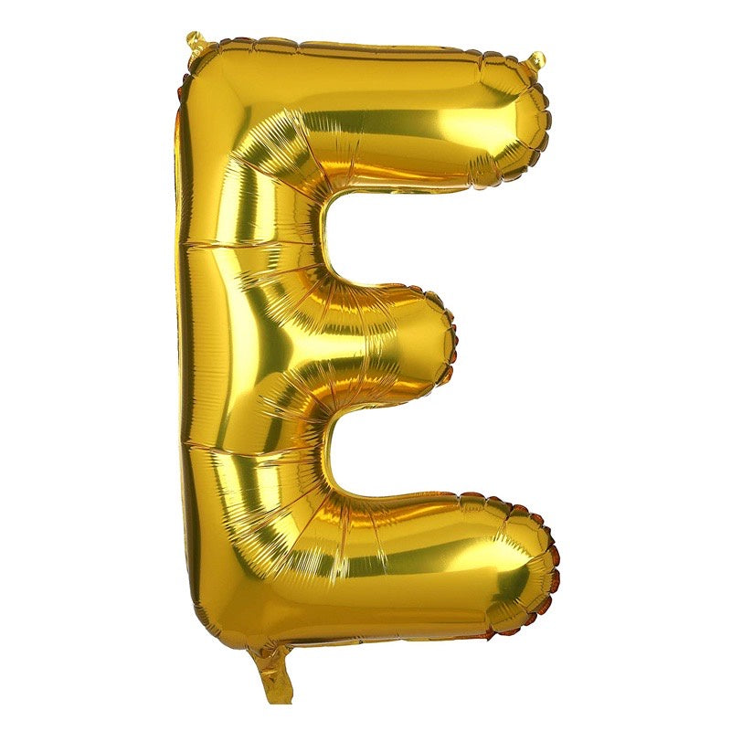 Pekanbaru HR-BALON FOIL GOLD HURUF ±40cm Ballon Foil Abjad Alphabet Polos Balon Huruf Satuan ± 40 Cm Murah