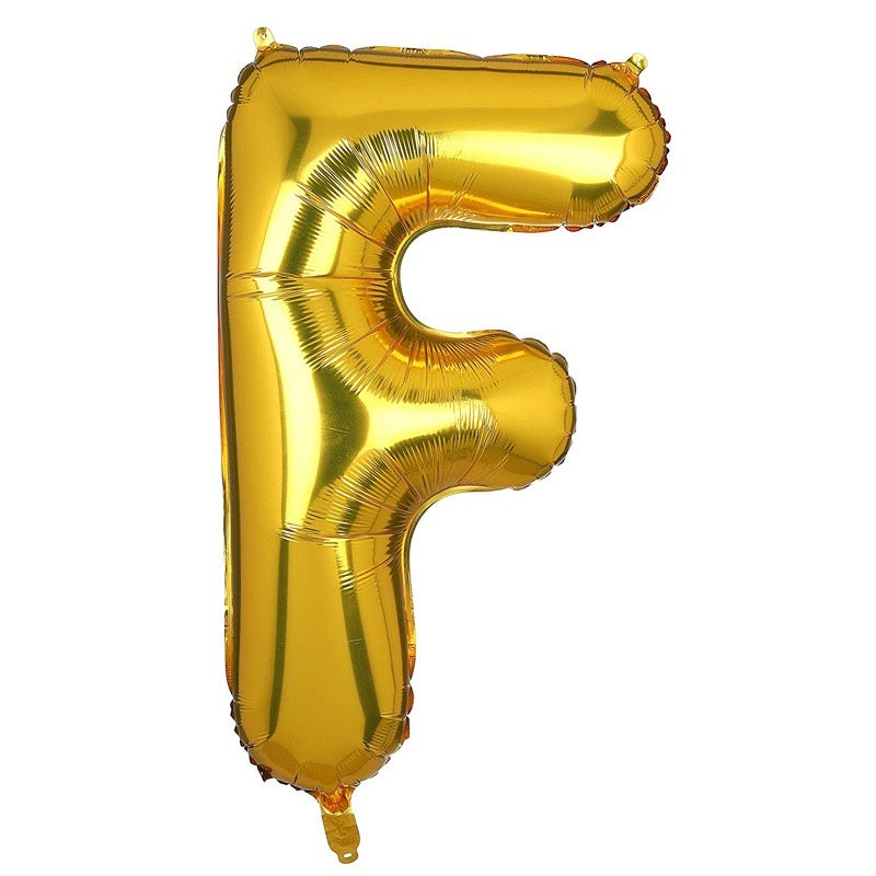 Pekanbaru HR-BALON FOIL GOLD HURUF ±40cm Ballon Foil Abjad Alphabet Polos Balon Huruf Satuan ± 40 Cm Murah