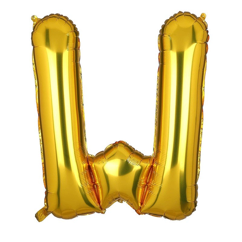 Pekanbaru HR-BALON FOIL GOLD HURUF ±40cm Ballon Foil Abjad Alphabet Polos Balon Huruf Satuan ± 40 Cm Murah