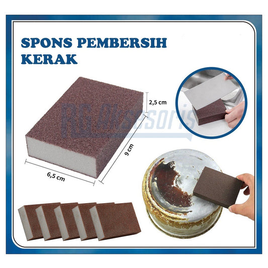 Pekanbaru HR-Spons Pembersih Kerak Panci Penggorengan / Nano Magic Spons Penghilang Pembersih Kerak Noda Panci / Magic Rust Cleanser Spons Cuci Pencuci Pengasah Pisau