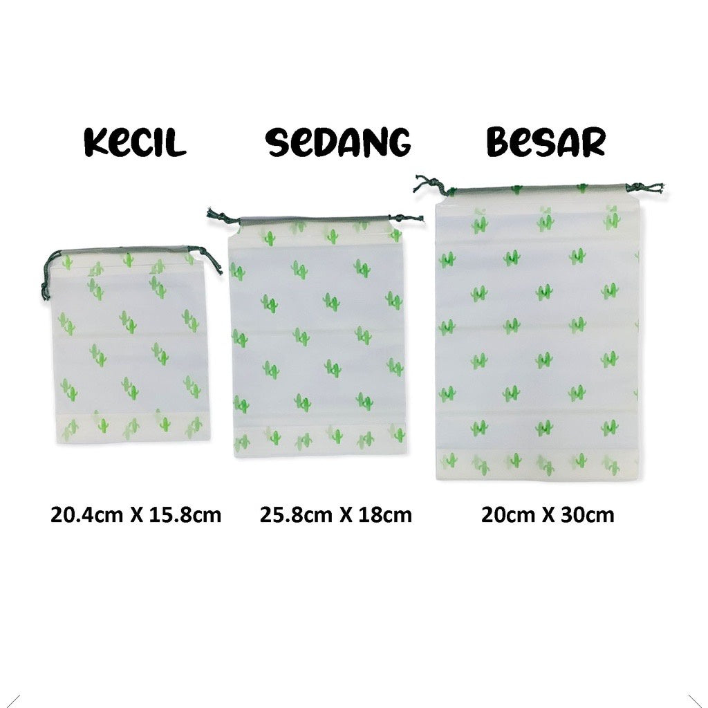 Pekanbaru HR-[POUCH SERUT] Travel Pouch Organizer Bag Tas Serut Tempat Penyimpanan Alat Make Up Mandi Waterproof