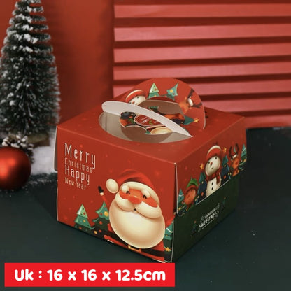 Pekanbaru Christmas Cake Box / Kotak Kue Natal Handle Berbagai Ukuran
