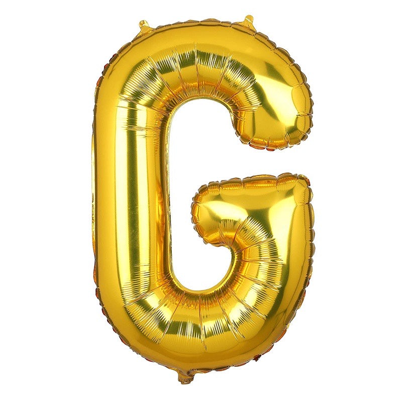 Pekanbaru HR-BALON FOIL GOLD HURUF ±40cm Ballon Foil Abjad Alphabet Polos Balon Huruf Satuan ± 40 Cm Murah