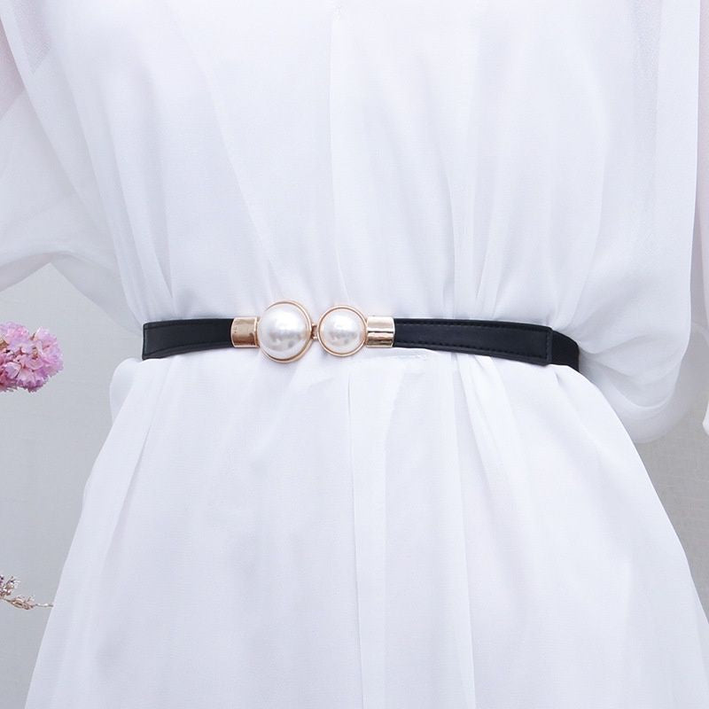 Pekanbaru Ikat Pinggang Gesper Belt Kecil Wanita Bahan Kulit Pu / Tali Pinggang Wanita / Gesper
