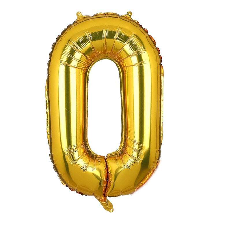Pekanbaru HR-BALON FOIL GOLD HURUF ±40cm Ballon Foil Abjad Alphabet Polos Balon Huruf Satuan ± 40 Cm Murah