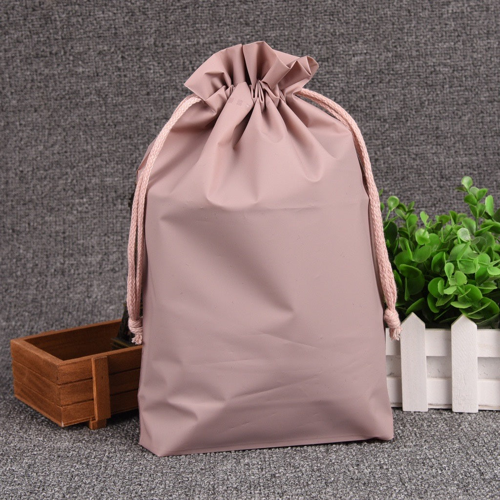 Pekanbaru HR-Premium Drawstring Pouch Bag Tas Serut Packaging Makeup Kantong Travel Warna Pastel Sebaguna Bahan Tebal Organizer Bag Anti Air Tempat Penyimpanan Pakaian Make Up Pouch Serut Murah