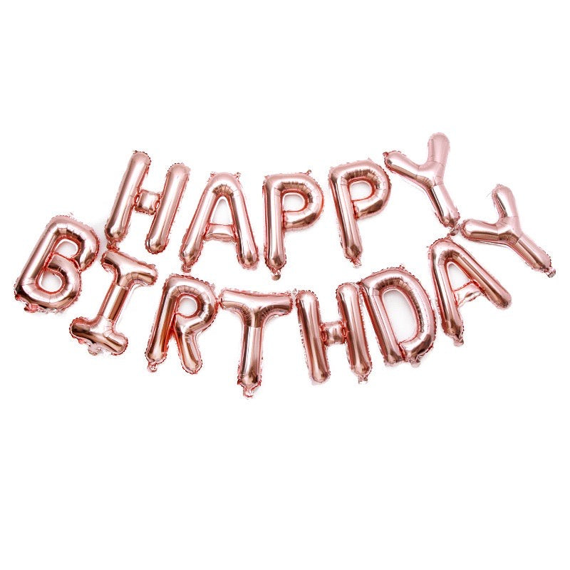 Pekanbaru HR-PAKET BALON HAPPY BIRTHDAY Warna Warni 1 Set Balon Foil Rainbow 34 Cm Balon Ulang Tahun  Murah