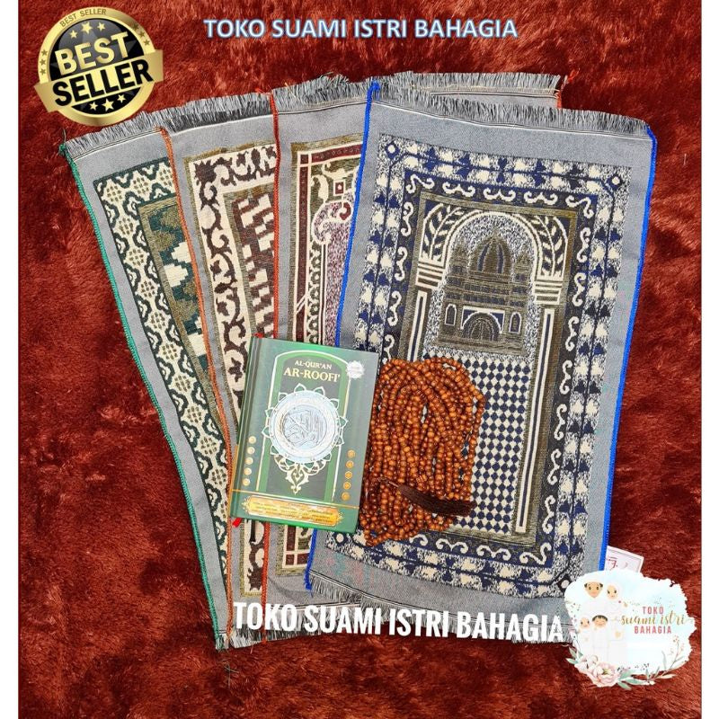 Pekanbaru Sajadah Al Bahar 35 x 60 cm Turki Travel Haji Souvenir Pernikahan Murah Alydrus Lipat Tipis / Sajadah Shalat Travelling