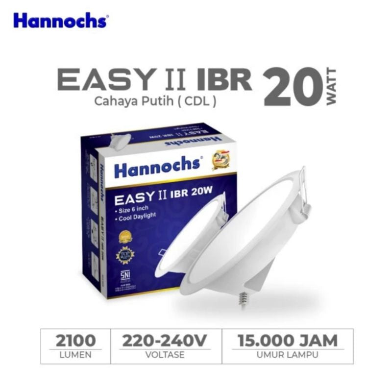 Pekanbaru Lampu Led Downlight / Lampu Ceiling Plafon Hannochs Easy Cool Daylight Ibr 3W/5W/7W/9W/12W/15W/20W