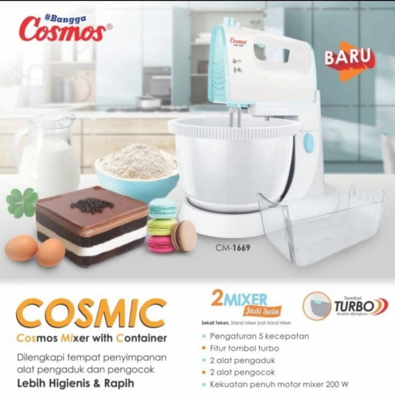 Pekanbaru Stand Mixer Cosmos Cm 1669 Cosmic Container
