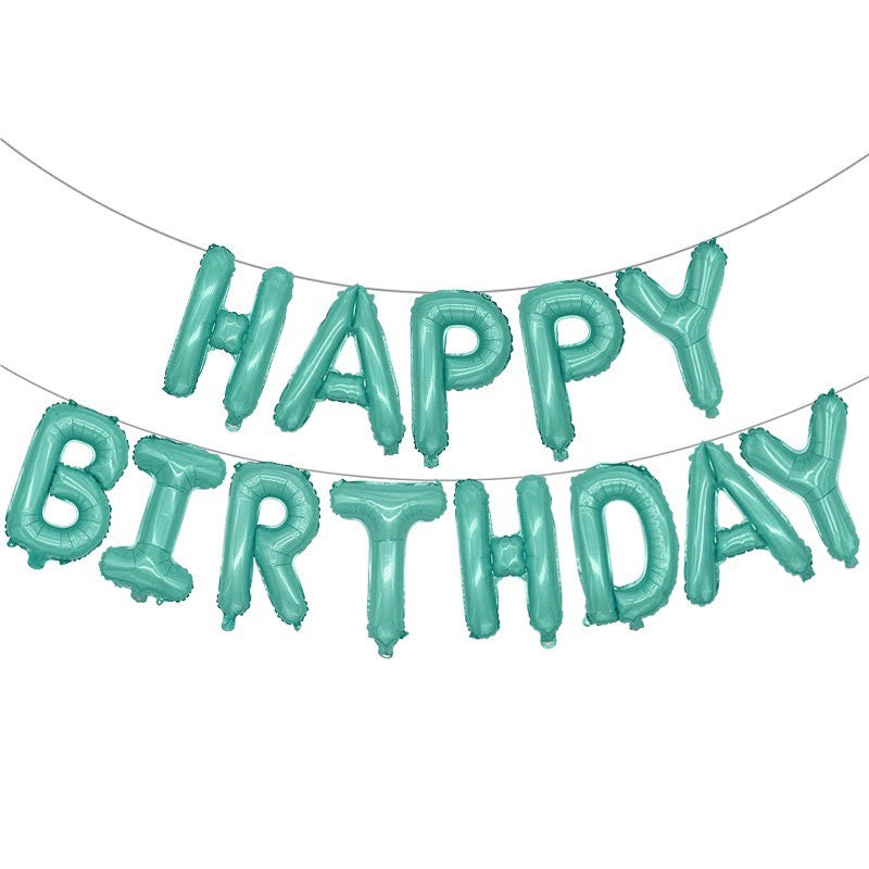 Pekanbaru HR-PAKET BALON HAPPY BIRTHDAY Warna Warni 1 Set Balon Foil Rainbow 34 Cm Balon Ulang Tahun  Murah