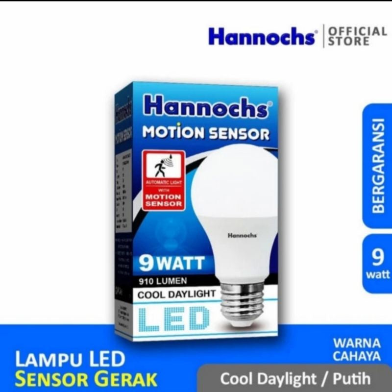 Pekanbaru Lampu Hannochs Lampu Led Hannochs Sensor Motion / Sensor Gerakan 5W / 9W / 13W