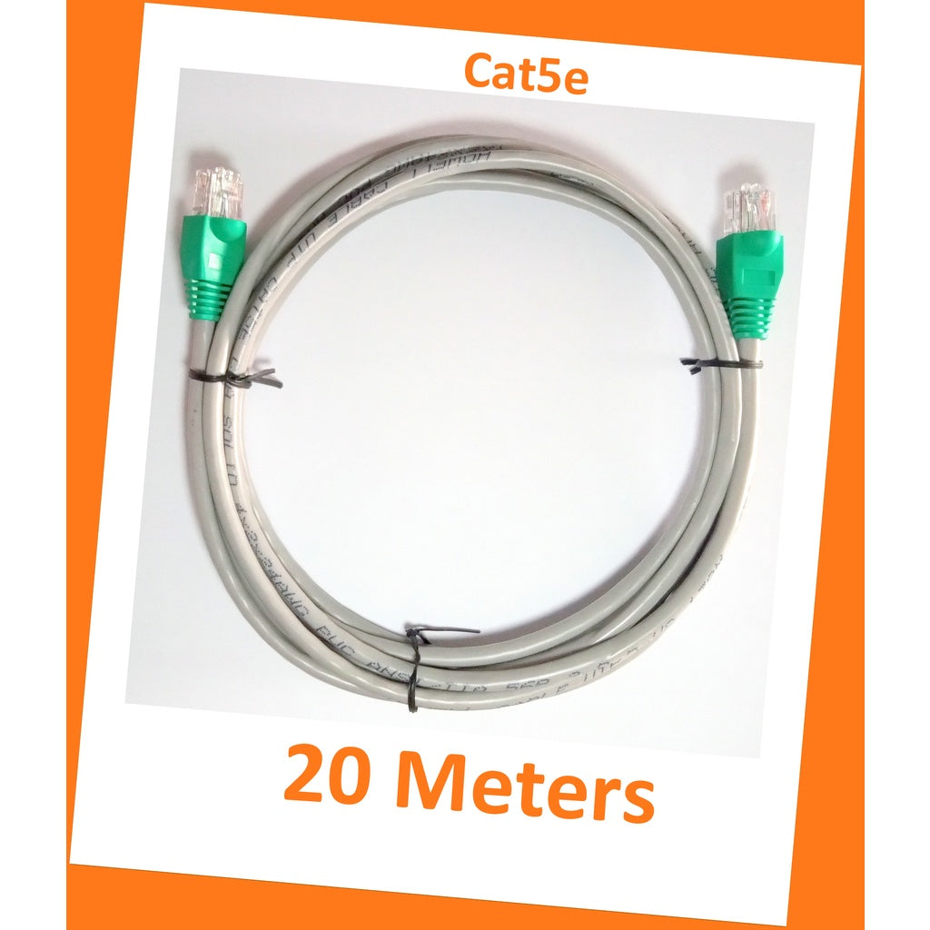 Pekanbaru Kabel Lan/ Utp 20M Cat5E - Straight (Siap Pakai)