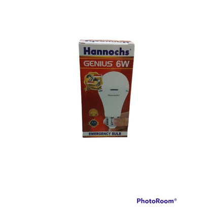 Pekanbaru Bohlam Led Emergency Ac/Dc Hannochs Genius 6W/8W/10W/12W/15W