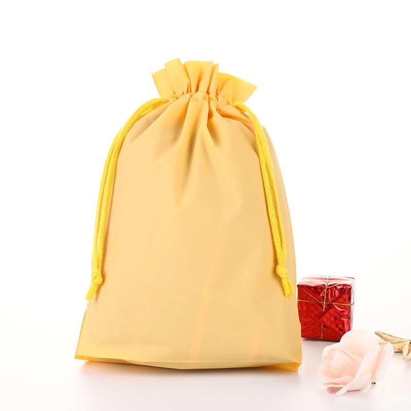 Pekanbaru HR-Premium Drawstring Pouch Bag Tas Serut Packaging Makeup Kantong Travel Warna Pastel Sebaguna Bahan Tebal Organizer Bag Anti Air Tempat Penyimpanan Pakaian Make Up Pouch Serut Murah