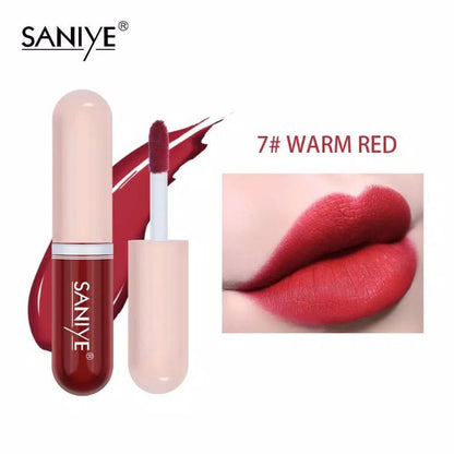 Pekanbaru Saniye Lip Tint Mini Matte Capsule Shape Liquid Lipstik Lipgross