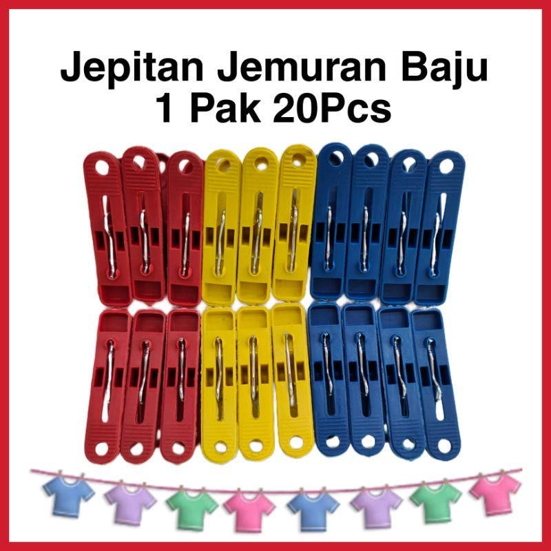 Pekanbaru HR- PENJEPIT JEPITAN JEMURAN BAJU ISI 20PCS