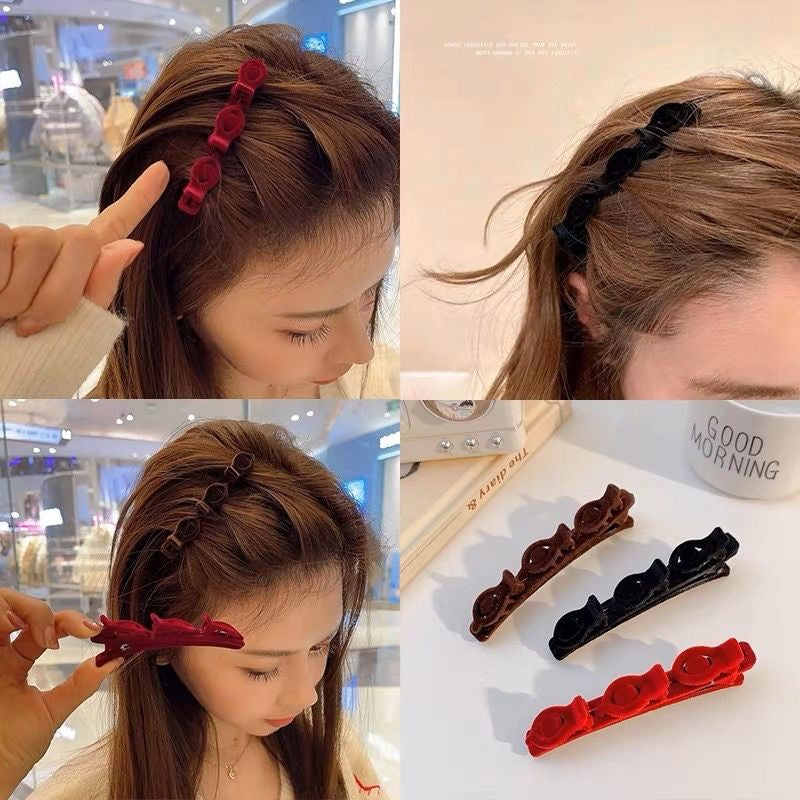 Pekanbaru Jepit Rambut Kepang Ala Korea / Jepit Poni Kepang / Jepit Rambut Poni