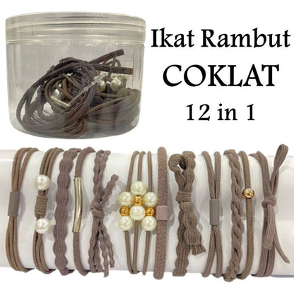 Pekanbaru Ikat Rambut 12 Pcs Ikat Rambut Set Wanita Termasuk Tabung