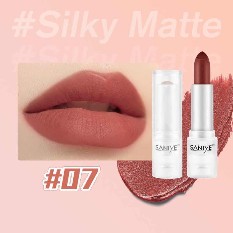 Pekanbaru Saniye Velvet Matte Lipstick Ice Cube Es Batu Transparan Fashion Makeup