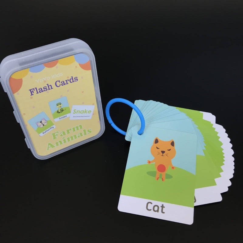 Pekanbaru [IA] Flash Card Edukasi Anak Mainan Edukasi Anak Kartu Pintar Balita Flash Card Bahasa Inggris