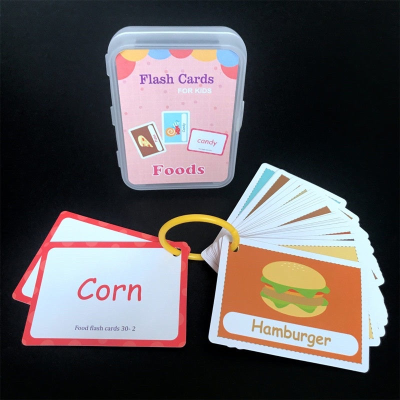 Pekanbaru [IA] Flash Card Edukasi Anak Mainan Edukasi Anak Kartu Pintar Balita Flash Card Bahasa Inggris