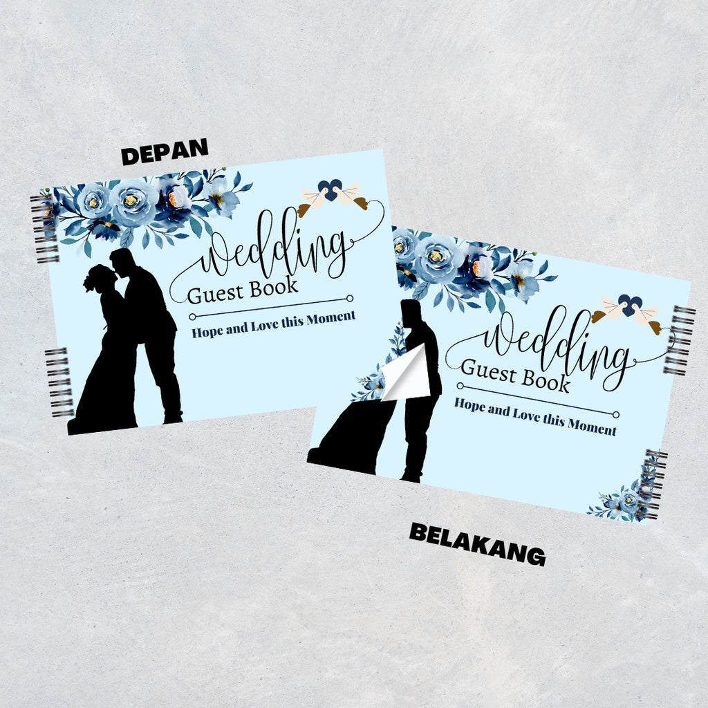 Pekanbaru Buku Tamu Pernikahan NON CUSTOM / Wedding Guest Book TIDAK CUSTOM Soft Cover DESIGN KEKINIAN TERBARU
